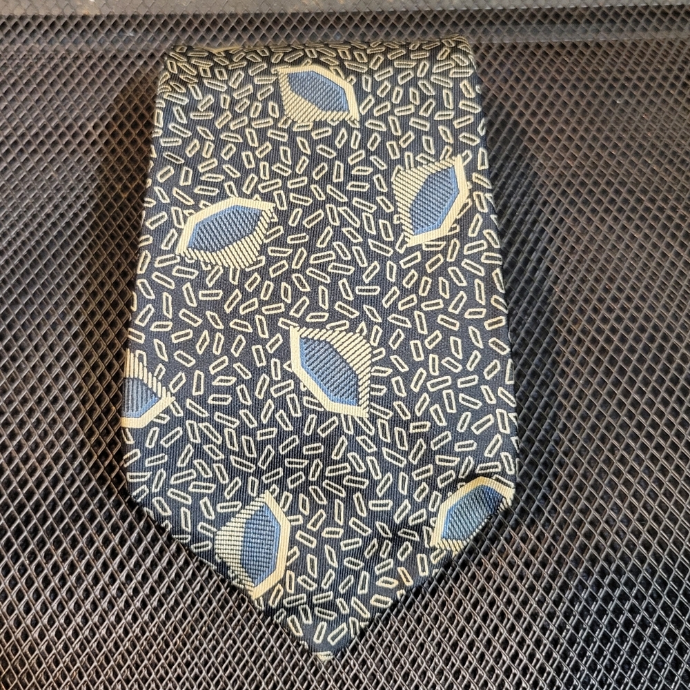 Pace Men's Silk Tie Geometric Abstract Made in Italy